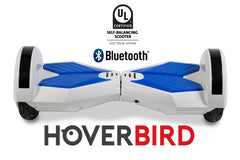 UL2272 I5 8" HOVERBIRD HOVERBOARD  - SELF BALANCING SCOOTER - WHITE/BLUE