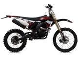 T4B X35 250cc Four Stroke Air Cool Engine Motocross Dirt Bike Full Size 21 Inch Front 18 Inch Rear Wheels Transmission 5 Speed manual 1-0-2-3-4-5 with EPA