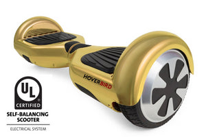 UL2272 I1 6.5" HOVERBIRD HOVERBOARD - SELF BALANCING SCOOTER - GOLD CHROME